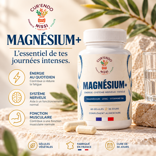 MAGNÉSIUM+ - Magnésium bisglycinate, Zinc & Vitamine B6