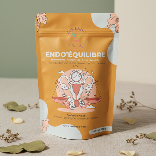 Cure Endo Équilibre – (endométriose, adénomyose, kystes…). Infusion plantes contre douleurs & inflammation
